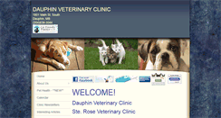 Desktop Screenshot of dauphinvetclinic.com