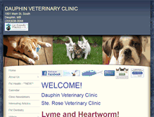 Tablet Screenshot of dauphinvetclinic.com